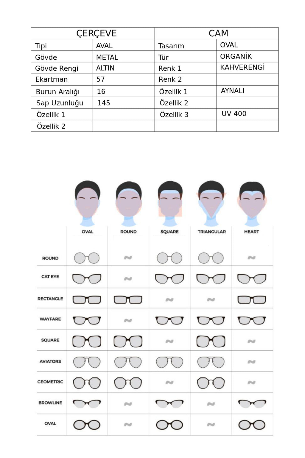 WEB Eyewear W 0198 34G KADIN GÜNEŞ GÖZLÜĞÜ